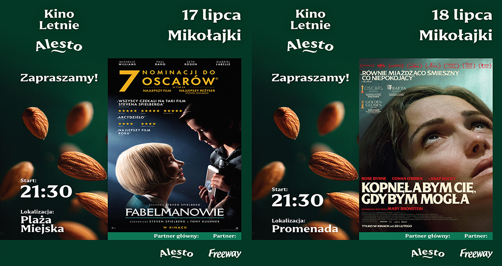 Kino Letnie Alesto znów w Mikołajkach: Dwa wieczory z kinem pod gwiazdami
